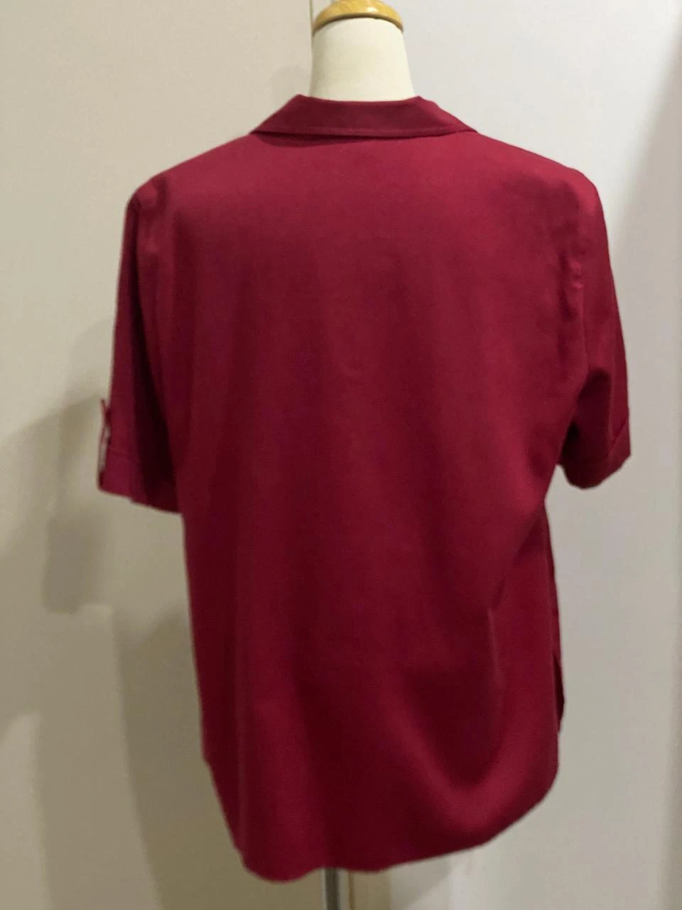 Blusa blazer vintage vermelha bordô corte descontraído Tamanho 42 – photo 3